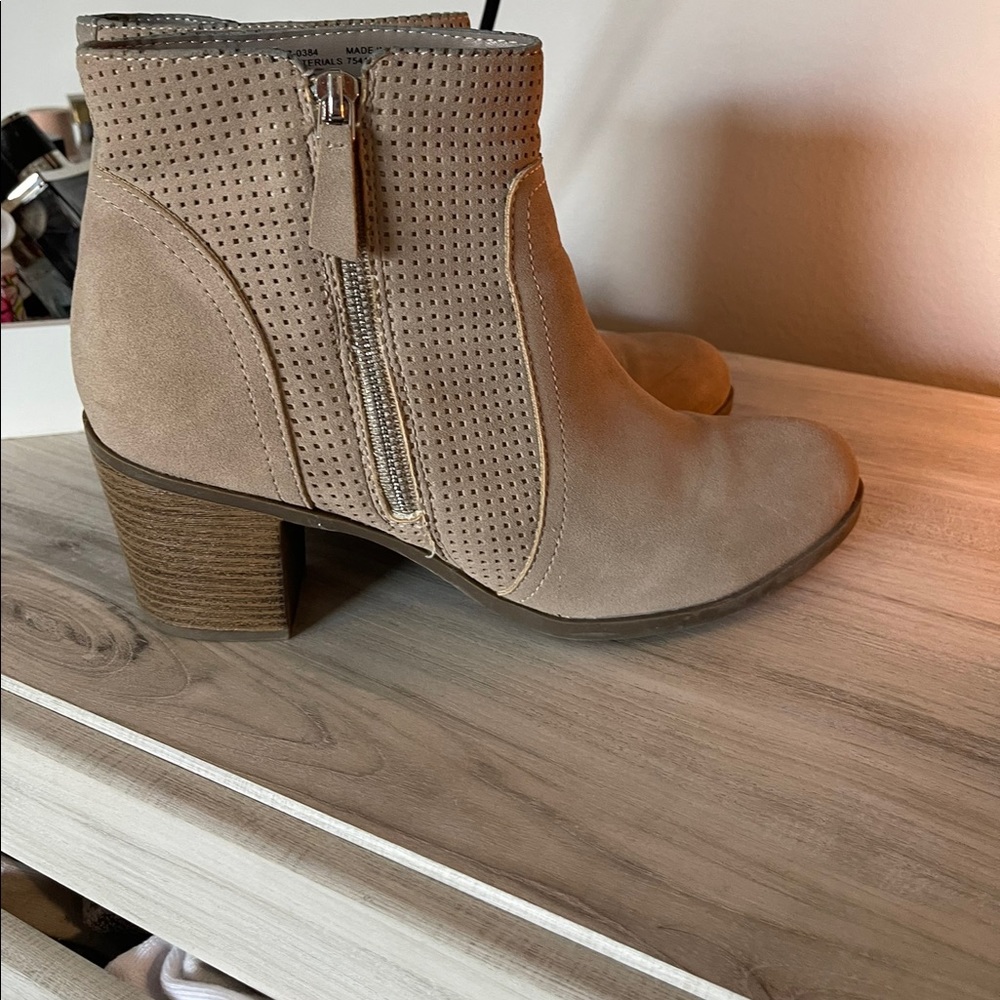 Tan Booties size 9